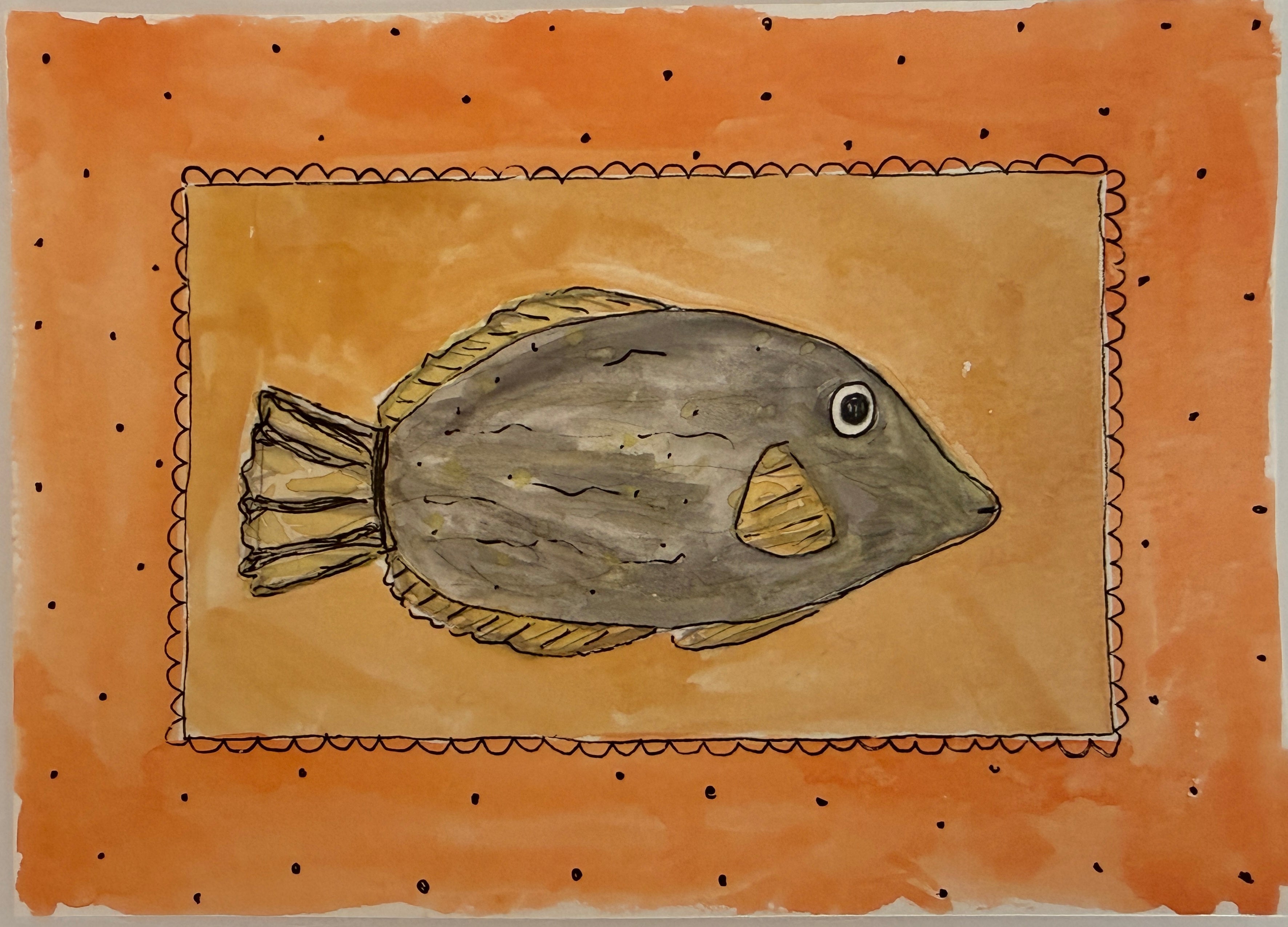 Fish | Original 5x7 watercolor