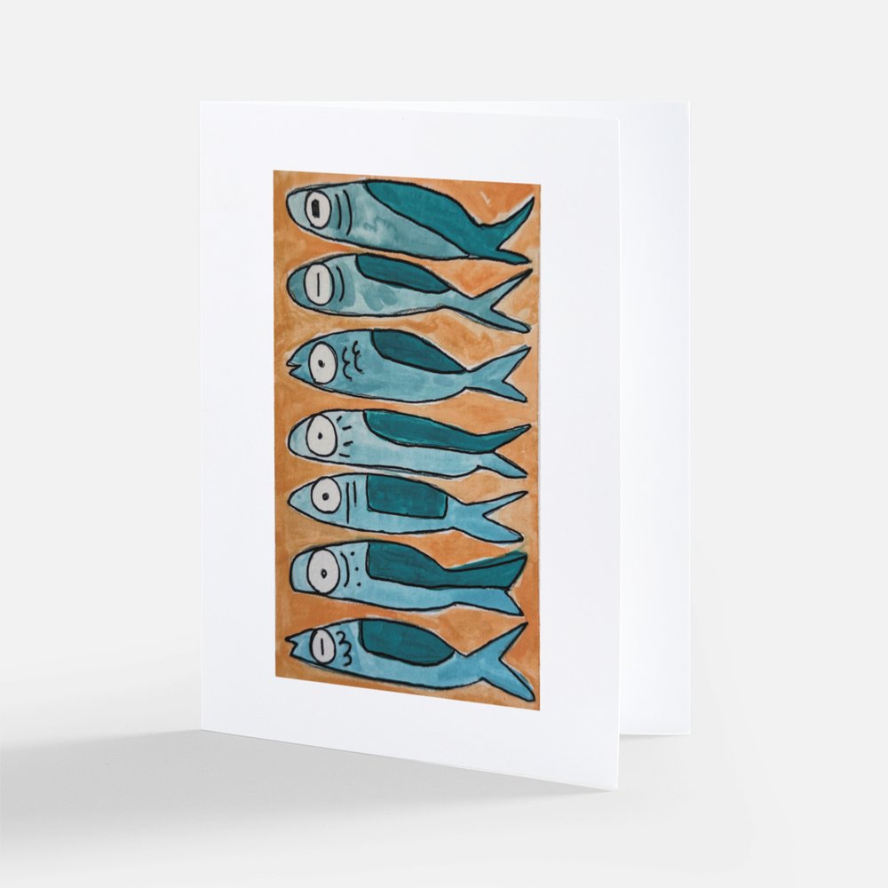 PRESALE | Sardines | Pack of 5 folded cards