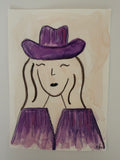 Cowgirls | Original 5x7 watercolor