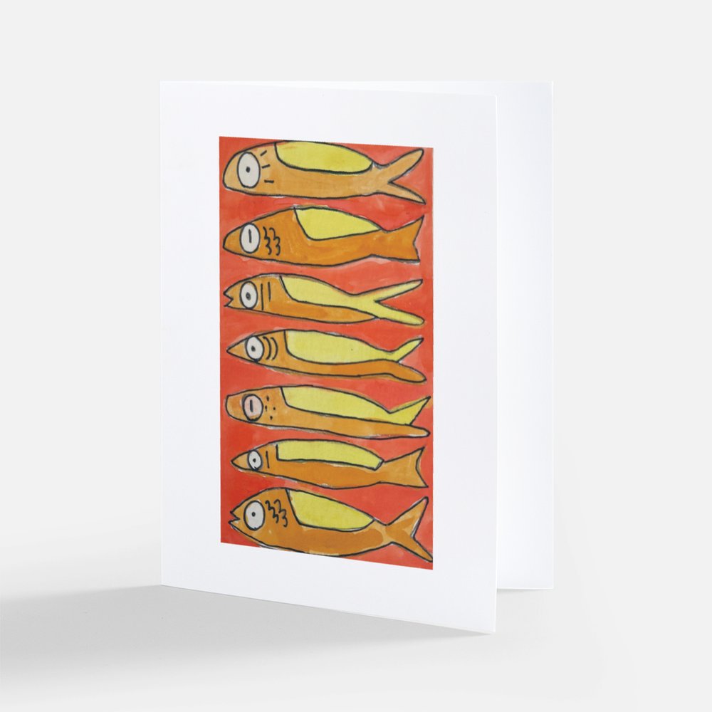PRESALE | Sardines | Pack of 5 folded cards